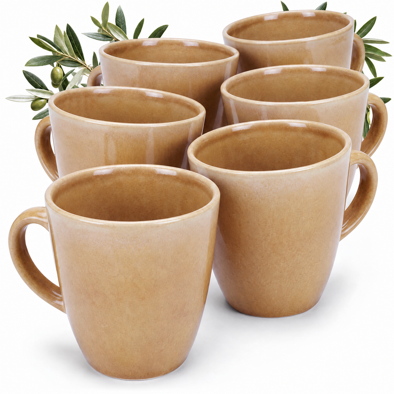 Tazas mug Algarve Caramel, set de 6