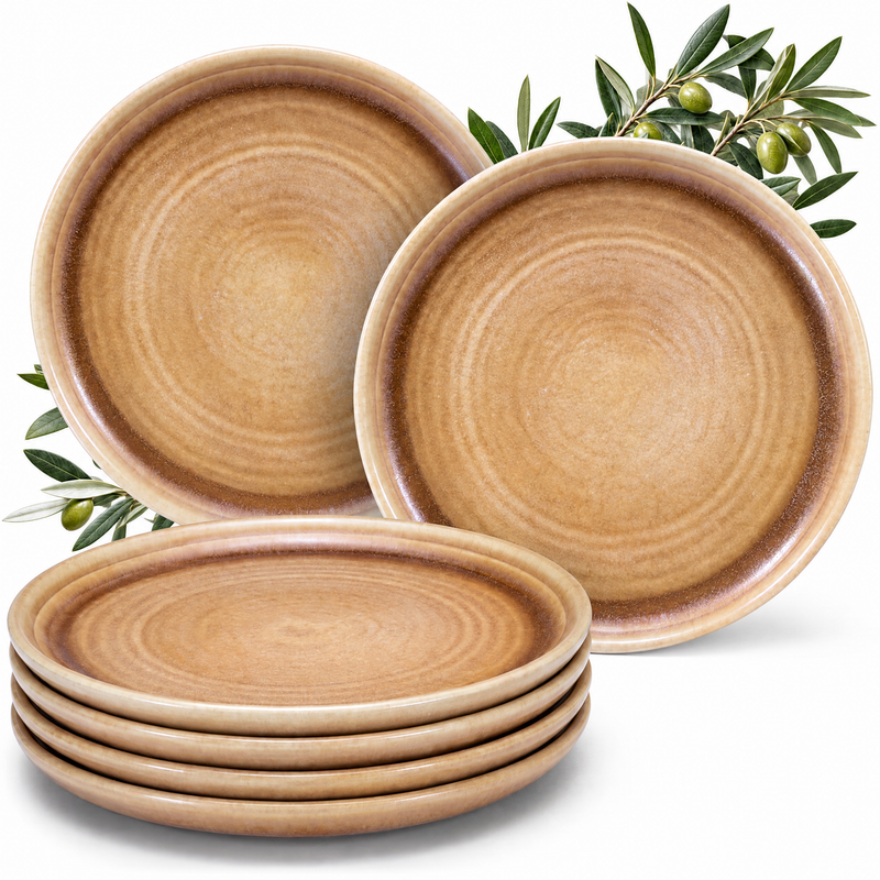 Platos de postre Algarve Caramel, set de 6