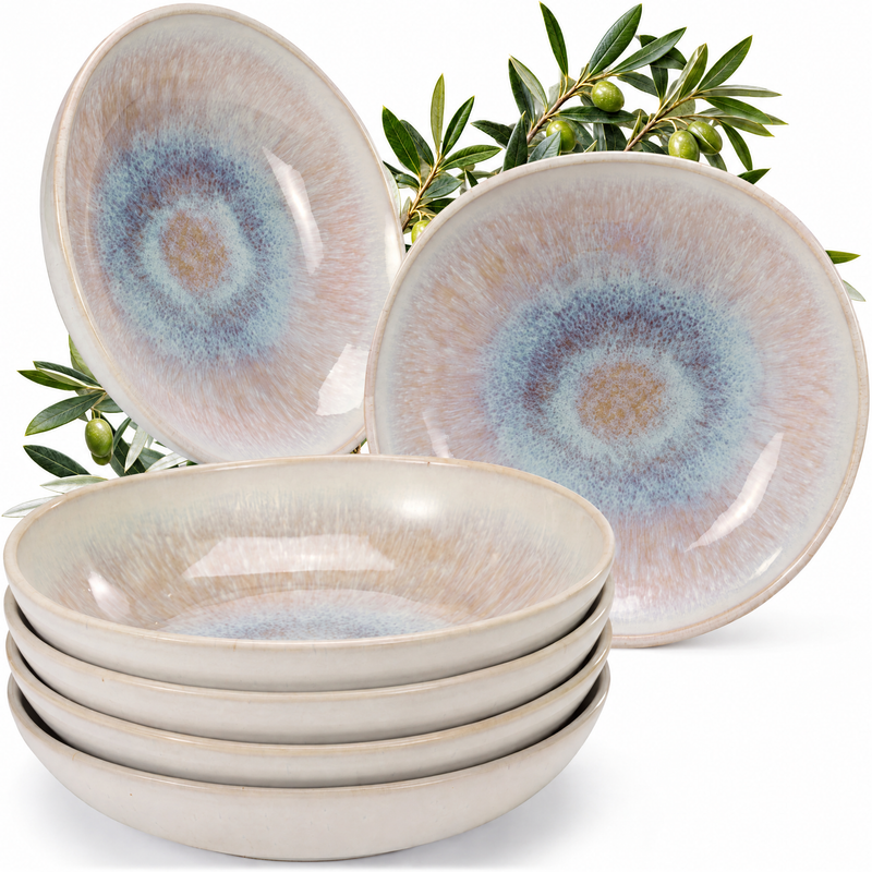Platos hondos Porto Cashmere, set de 6