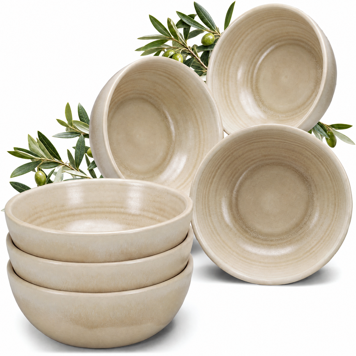 Cuencos para cereales Algarve Vanilla, set de 6