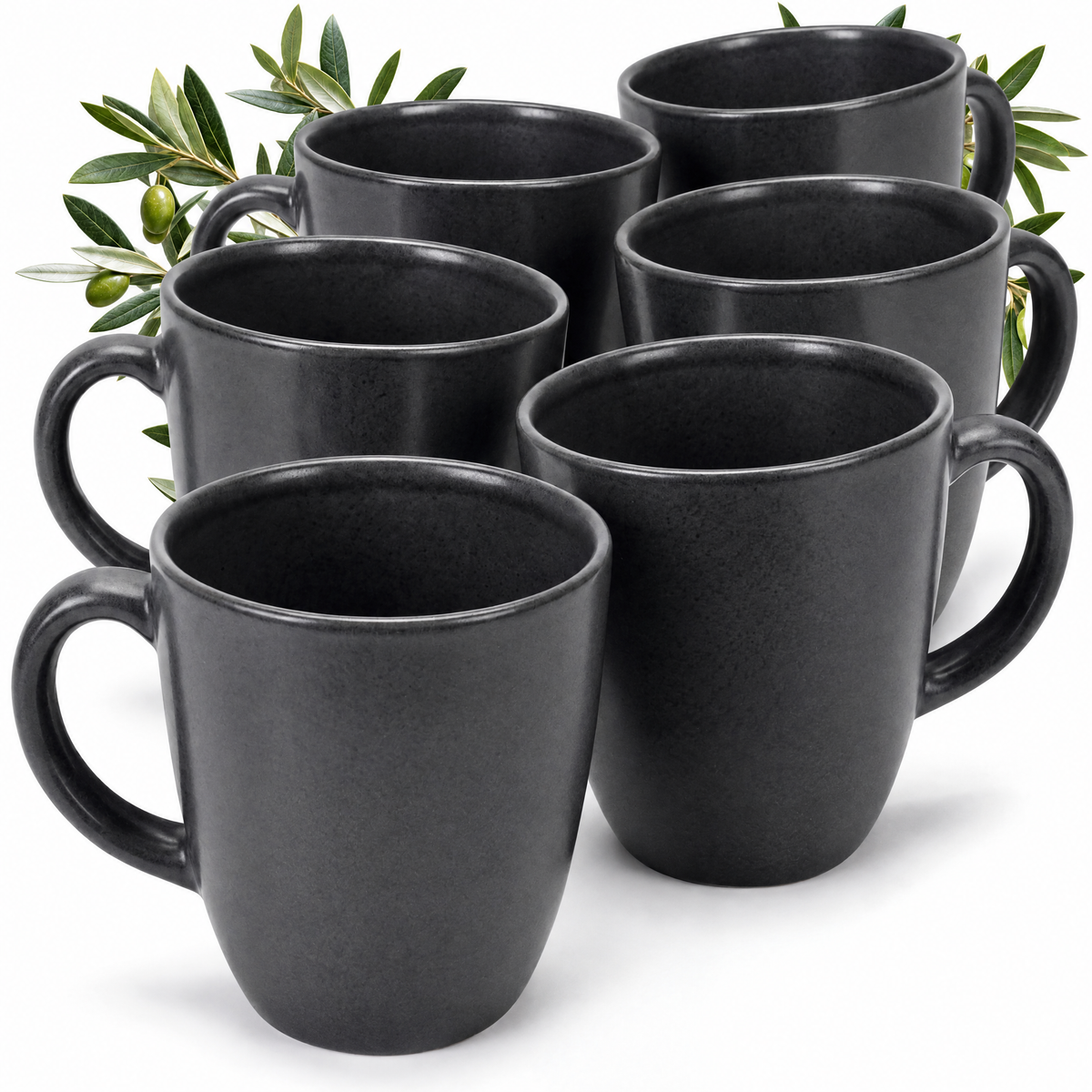 Tazas mug Algarve Basalt, set de 6